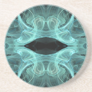 Misc Series-7 — Dessous de verre noir Turquoise 1 