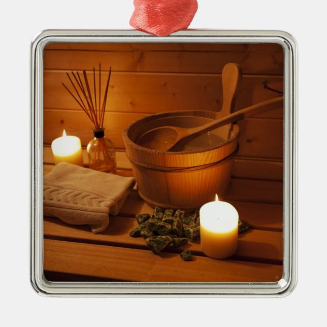 Miscellaneous - Sauna Objects Patterns Nineteen Ornament Aus Metall (Vorne)