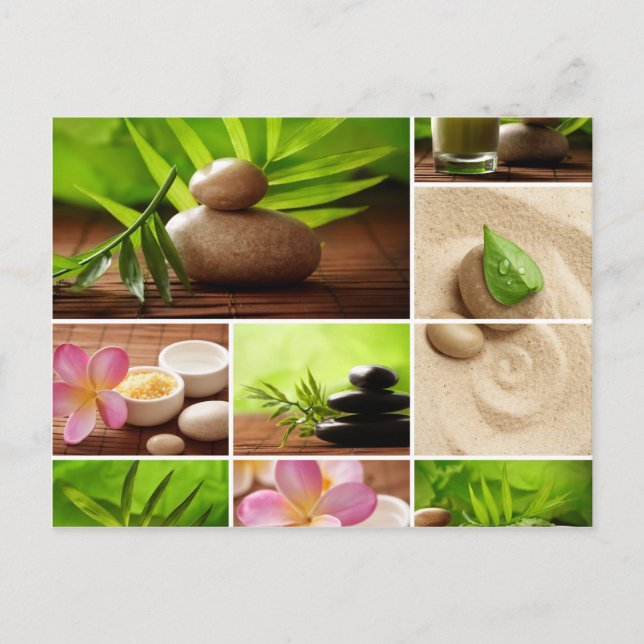 Miscellaneous - Zen Spa Klebemasse Patterns Postkarte (Vorderseite)