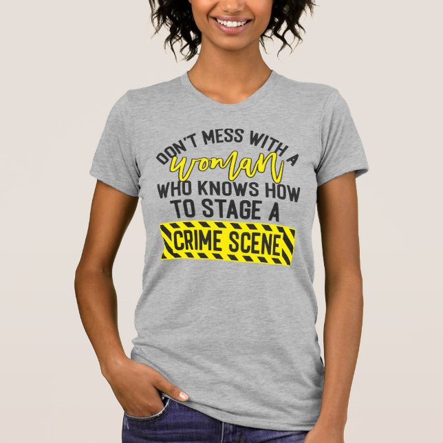 Misch dich nicht mit einer Frau T-Shirt (Vorderseite)