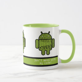 Misch dich nicht mit meinen grünen Robotern im Cod Tasse