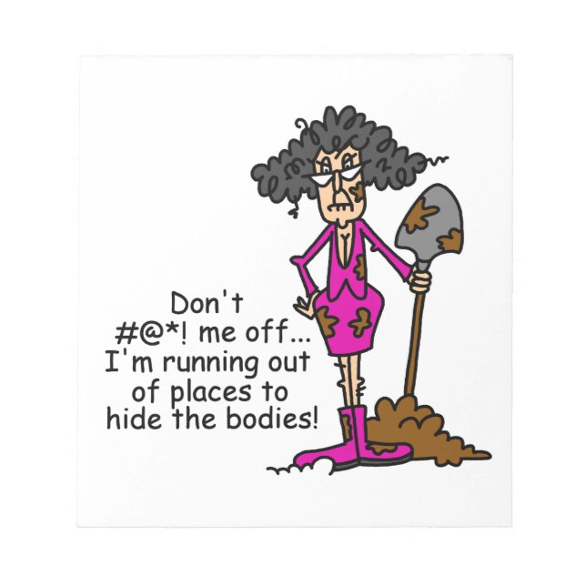 Misch dich nicht mit mir notizblock (Vorderseite)