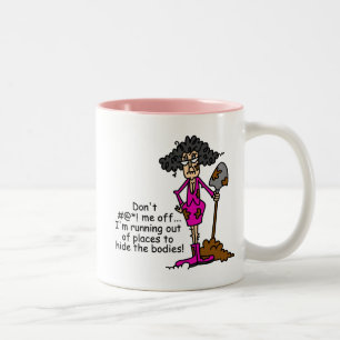 Misch dich nicht mit mir zweifarbige tasse