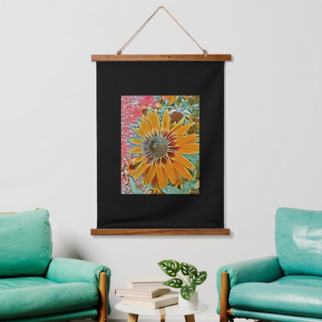 Misch-mediale Digital-Art-Hangband Wandteppich Mit Holzrahmen (Wohnzimmer)