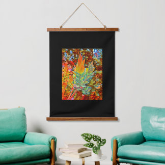 Misch-mediale Digital-Art-Hangband Wandteppich Mit Holzrahmen