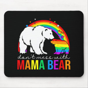 Misch mit Mama Bär LGBT Stolz Lustige Mutter Mutte Mousepad