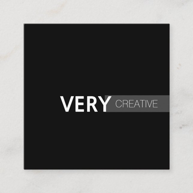 Mischart | Modern Quadratische Visitenkarte (Vorderseite)