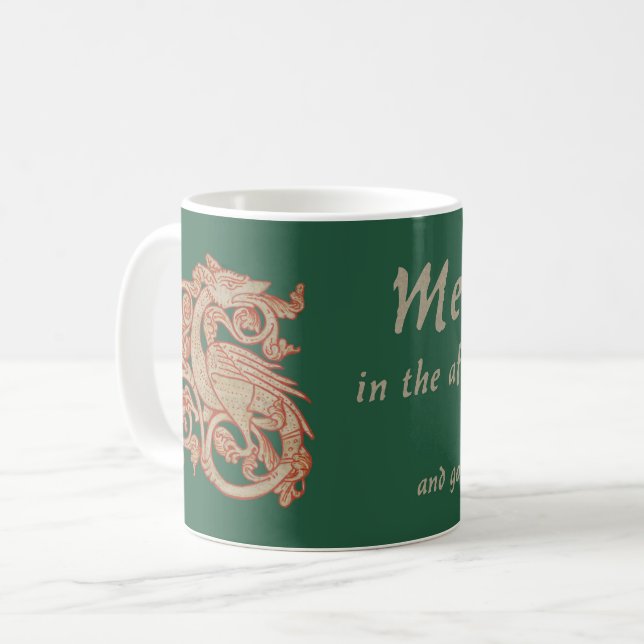 "Mische dich nicht in die Angelegenheiten von Drac Kaffeetasse (Vorderseite Links)