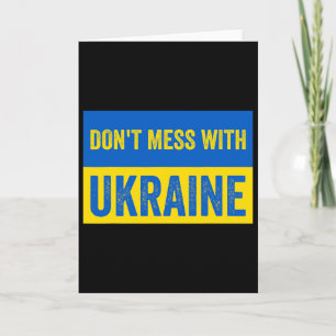 Mische dich nicht mit der Ukraine, stehe hinter de Karte