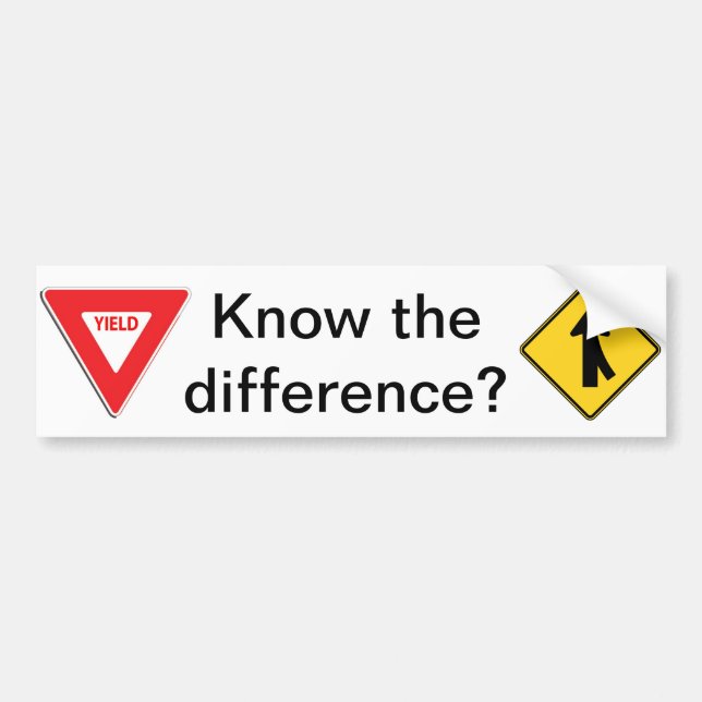 Mischen/Ertrag kennen den Unterschied? Autoaufkleber (Vorne)