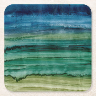 Mischen IV Rechteckiger Pappuntersetzer