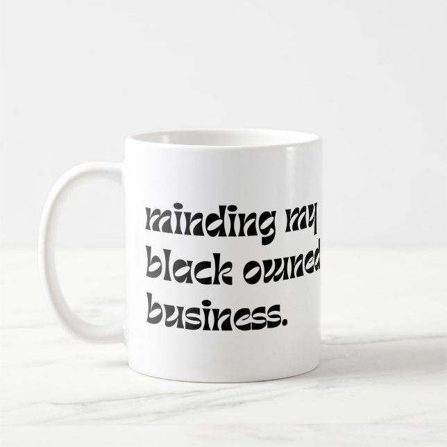Mischen meines schwarzen Unternehmens Kaffeetasse (Links)