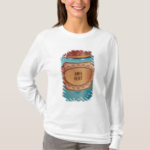 Mischen Sie Glas, mit Aufkleber für Anis Vert, T-Shirt