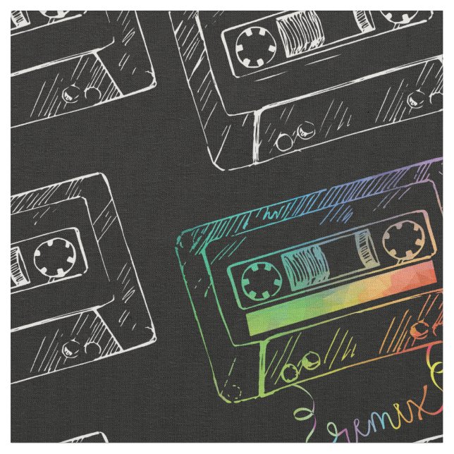 Mischen Sie Musik-Gewebe, angesagtes Stoff (Nahaufnahme)