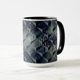 Mischen von 3D-Quadraten mit "Rauchglas"-Hintergru Tasse