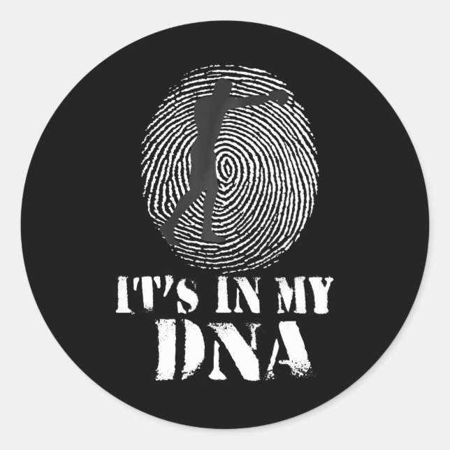 Mischen von Kampfkünsten in meiner DNA Runder Aufkleber (Vorderseite)