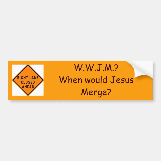 Mischen, W.W.J.M.? Als wurde Jesus M… - Besonders Autoaufkleber (Vorne)