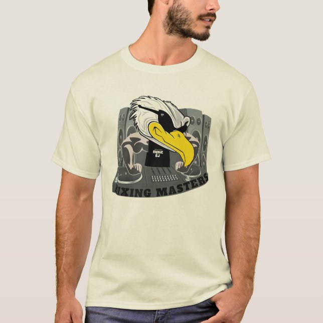 Mischende Meister, die Eagle DJ aushalten T-Shirt (Vorderseite)