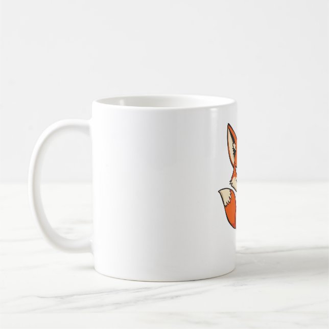 Mischfox mit Feather-T-Shirt Kaffeetasse (Links)