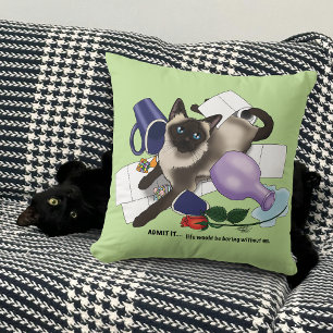 Mischief Cat Kissen