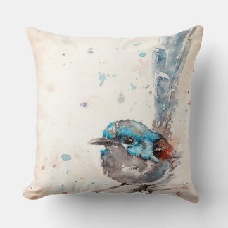 Mischief in the Maaking (Fairy Wren) Kissen