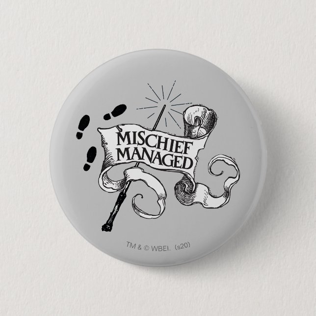 Mischief Managed Button (Vorderseite)