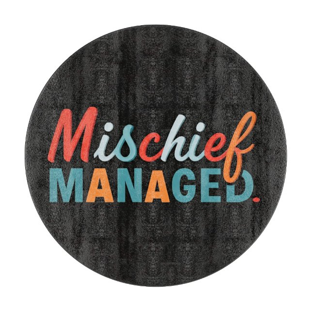 Mischief Managed Schneidebrett (Vorderseite)