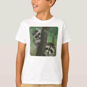 Mischief Raccoon en haut d'un arbre chemise