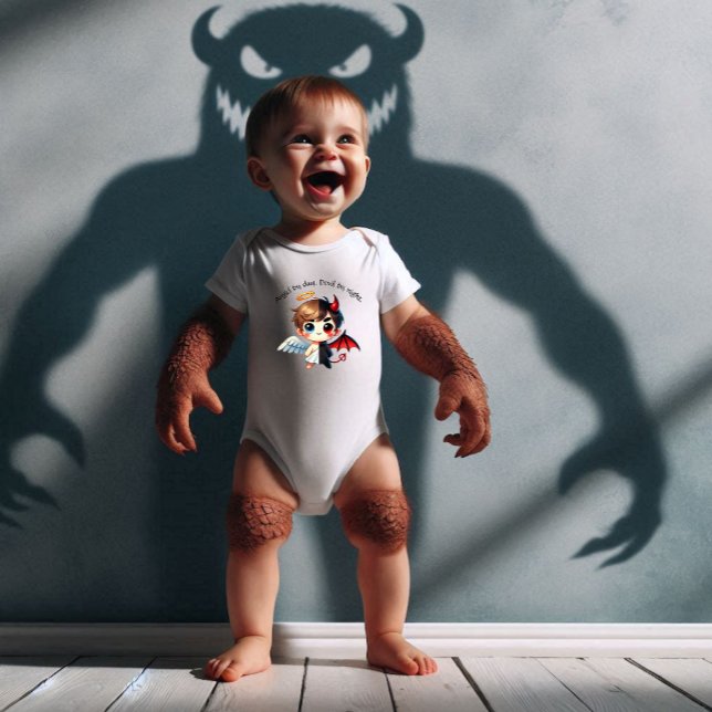 Mischievous Boy Baby Strampler (We've all known one of these...)