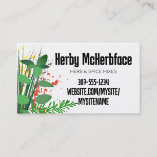 MischKochs-Catering-Geschäftskarte der kräuter 2 Visitenkarte