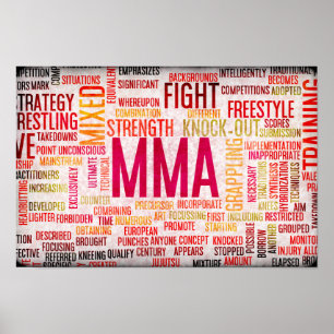 Mischkriegskünste oder MIXED MARTIAL ARTS als Poster