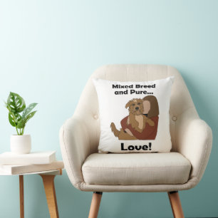 Mischlingshund gemischte Rasse Pure Love Haustier  Kissen