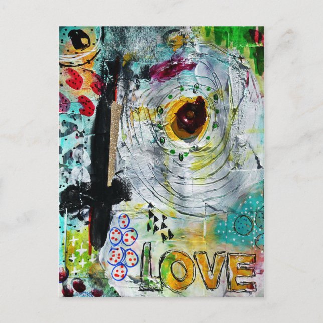 Mischmedien Postkarte (Vorderseite)