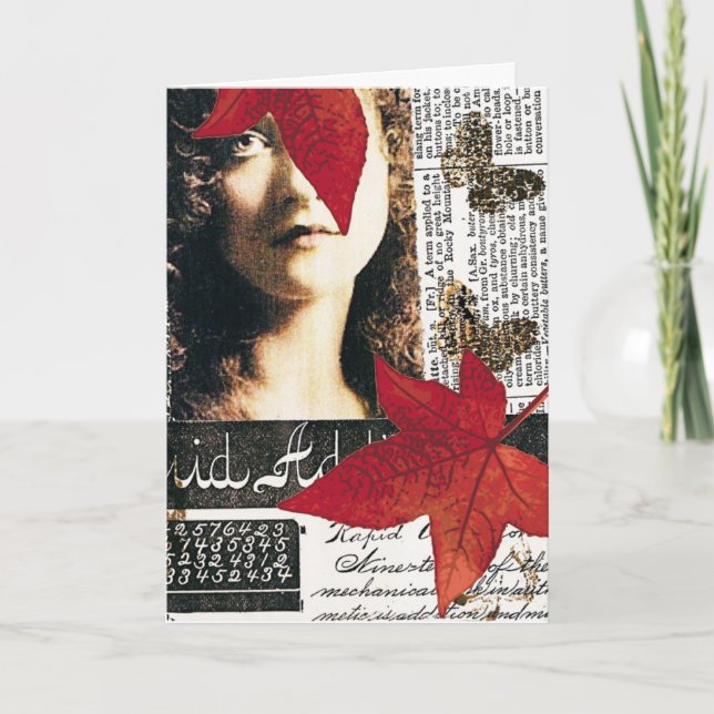 Mischmedienkollage Karte (Vorderseite)