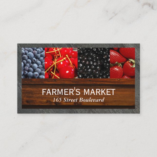 Mischobst/Bauer Market Business Card Visitenkarte (Vorderseite)