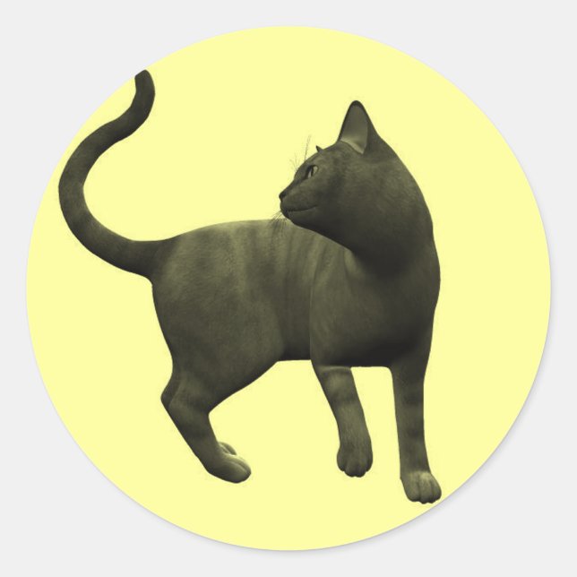 Mischous Black Cat Stickers (Vorderseite)