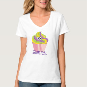 Mischous Sly Innuendo Cupcake Lick Me T-Shirt