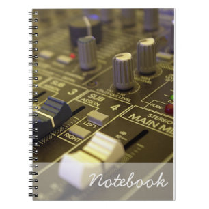 Mischpult Notizbuch Notizblock