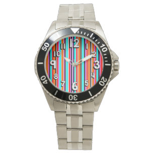 Mischstreifen Armbanduhr