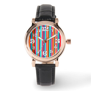 Mischstreifen Armbanduhr