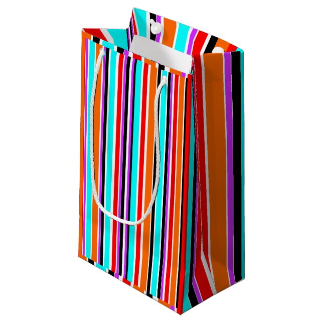 Mischstreifen Kleine Geschenktüte (Vorderseite Schrägansicht)