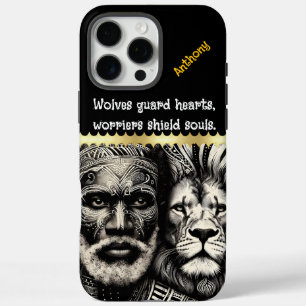 Mischung aus afrikanischer Kultur und wild lebende iPhone 16 Pro Max Hülle
