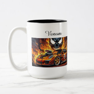 Mischung aus Venom und Porsche GT3 Zweifarbige Tasse