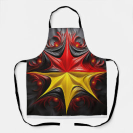 Mischung von Mandelbrot-Fraktal mit deutscher Flag Schürze