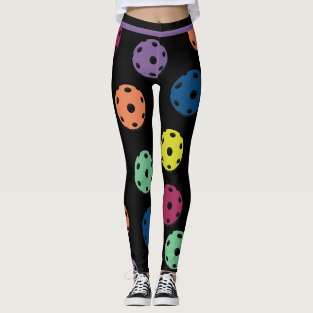 Mischung von Pickleballs 2 (XL-Fliesengröße) Leggings (Vorderseite)