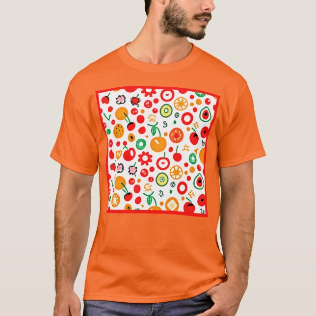 Mischungen von Fruchtmustern. Jetzt kaufen T-Shirt (Vorderseite)
