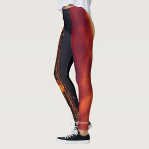 Mise en place du monde sur les Leggings Fire avec 
