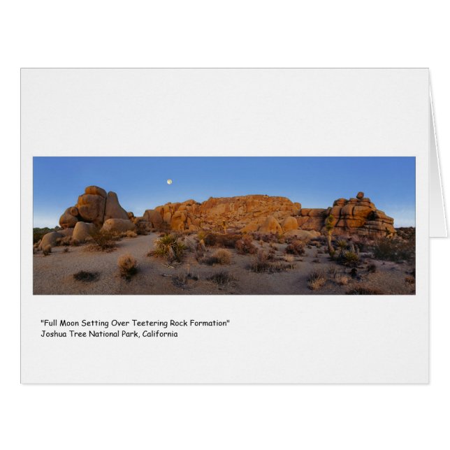"Mise en Pleine lune sur la formation de roches d' (Devant horizontal)