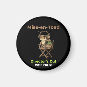 Mise-en-Toad Director’s Cut Cinema Pun Toad Kunst Magnet