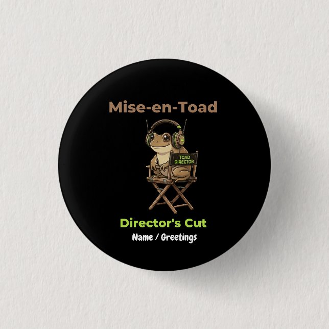 Mise-en-Toad Director’s Cut Kinopun Toad Kunst Button (Vorderseite)